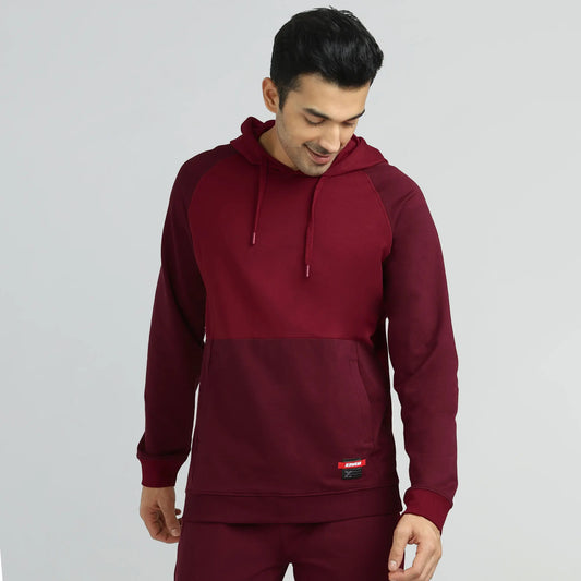 Quest French Terry Cotton Hoodies Scarlet Red - XYXX Crew