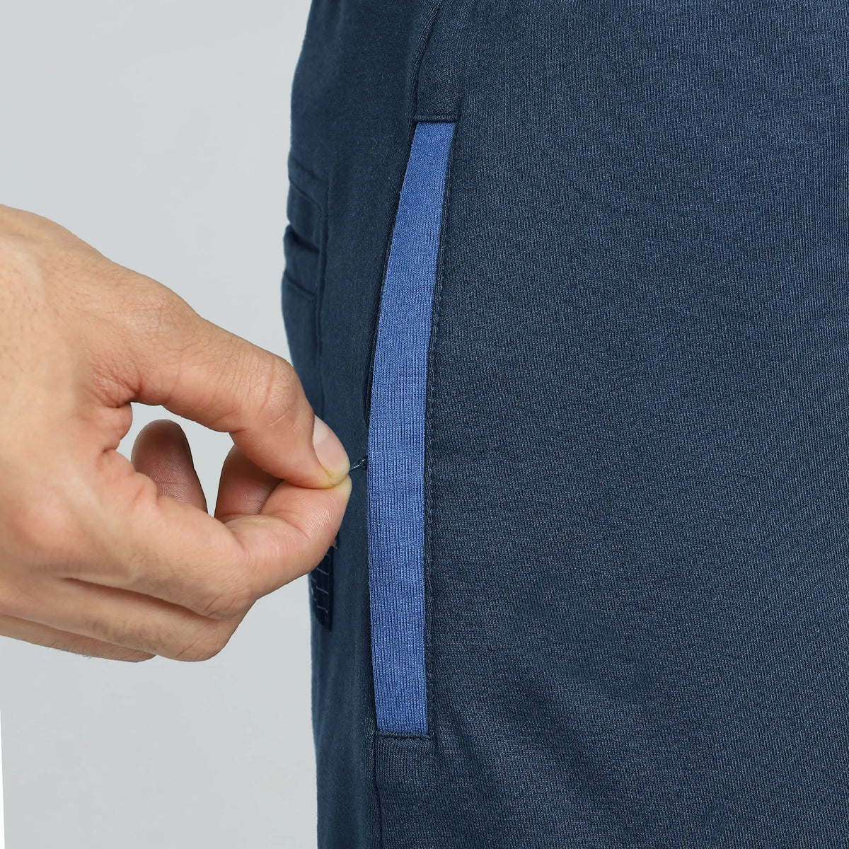 Quest French Terry Cotton-Blend Joggers Atlas Blue - XYXX Crew