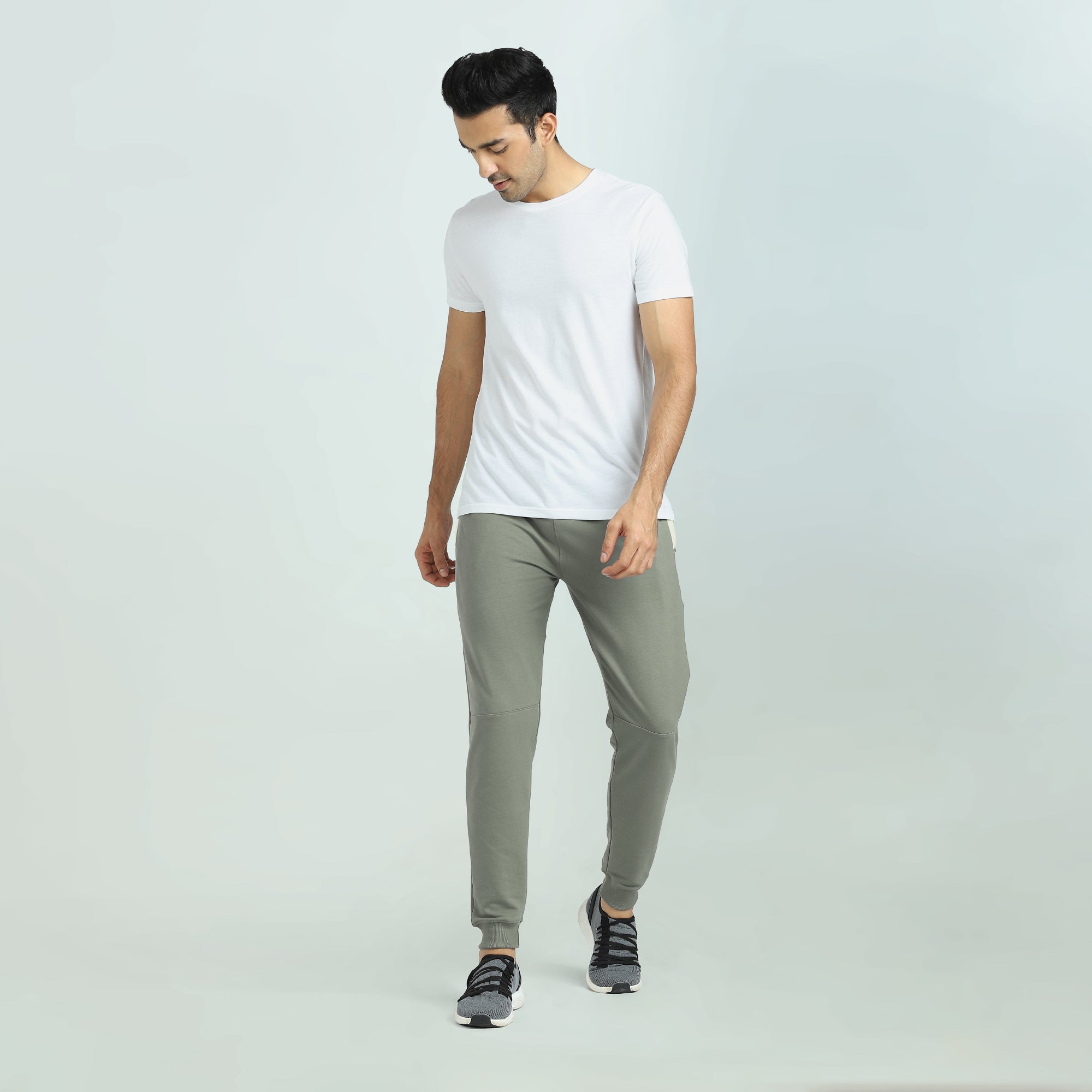 Quest French Terry Cotton-Blend Joggers Butter White