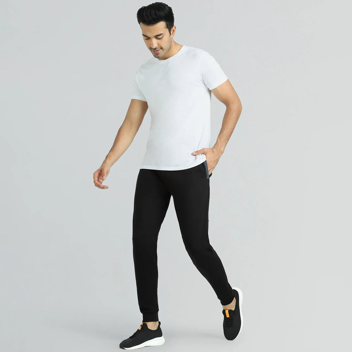 Quest French Terry Cotton-Blend Joggers Phantom Grey - XYXX Crew