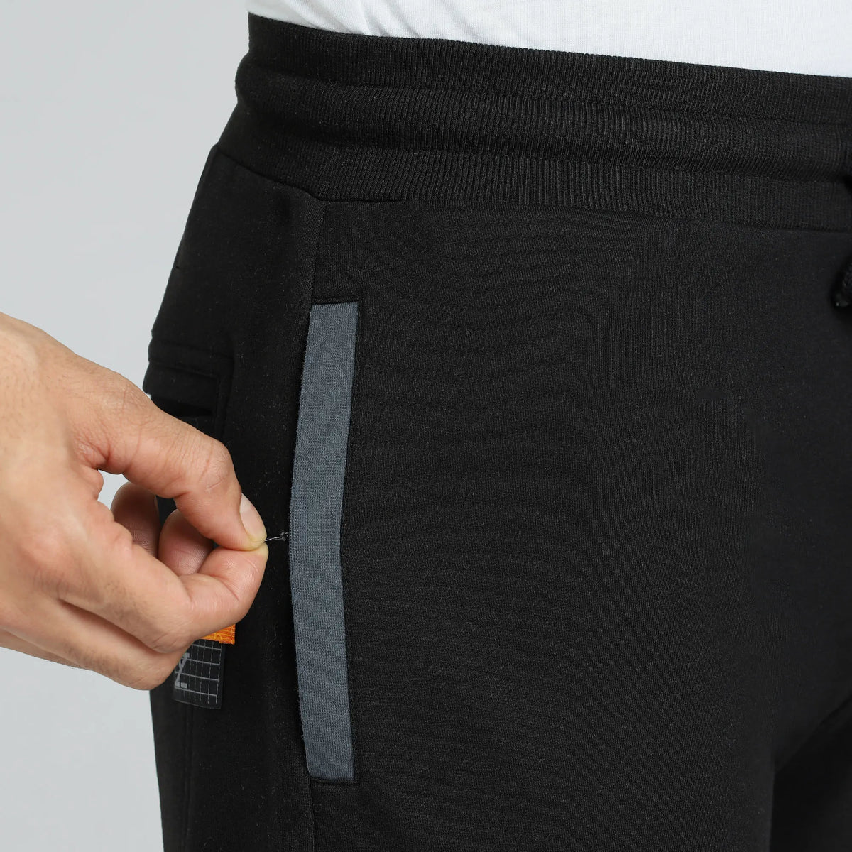 Quest French Terry Cotton-Blend Joggers Phantom Grey - XYXX Crew