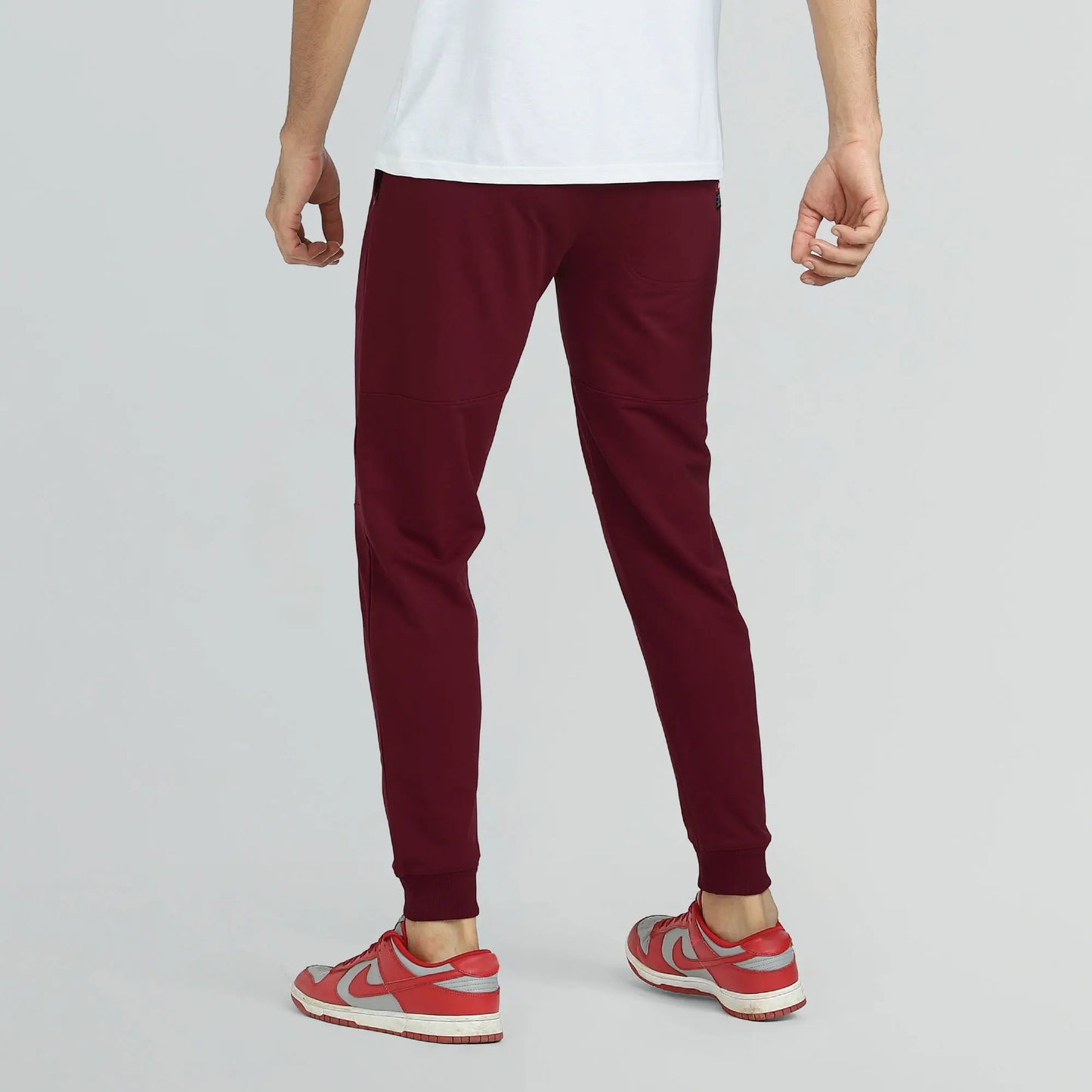 Quest French Terry Cotton-Blend Joggers Scarlet Red - XYXX Crew