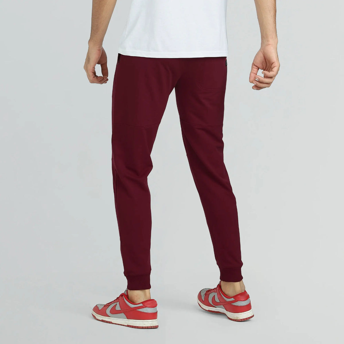 Quest French Terry Cotton-Blend Joggers Scarlet Red - XYXX Crew