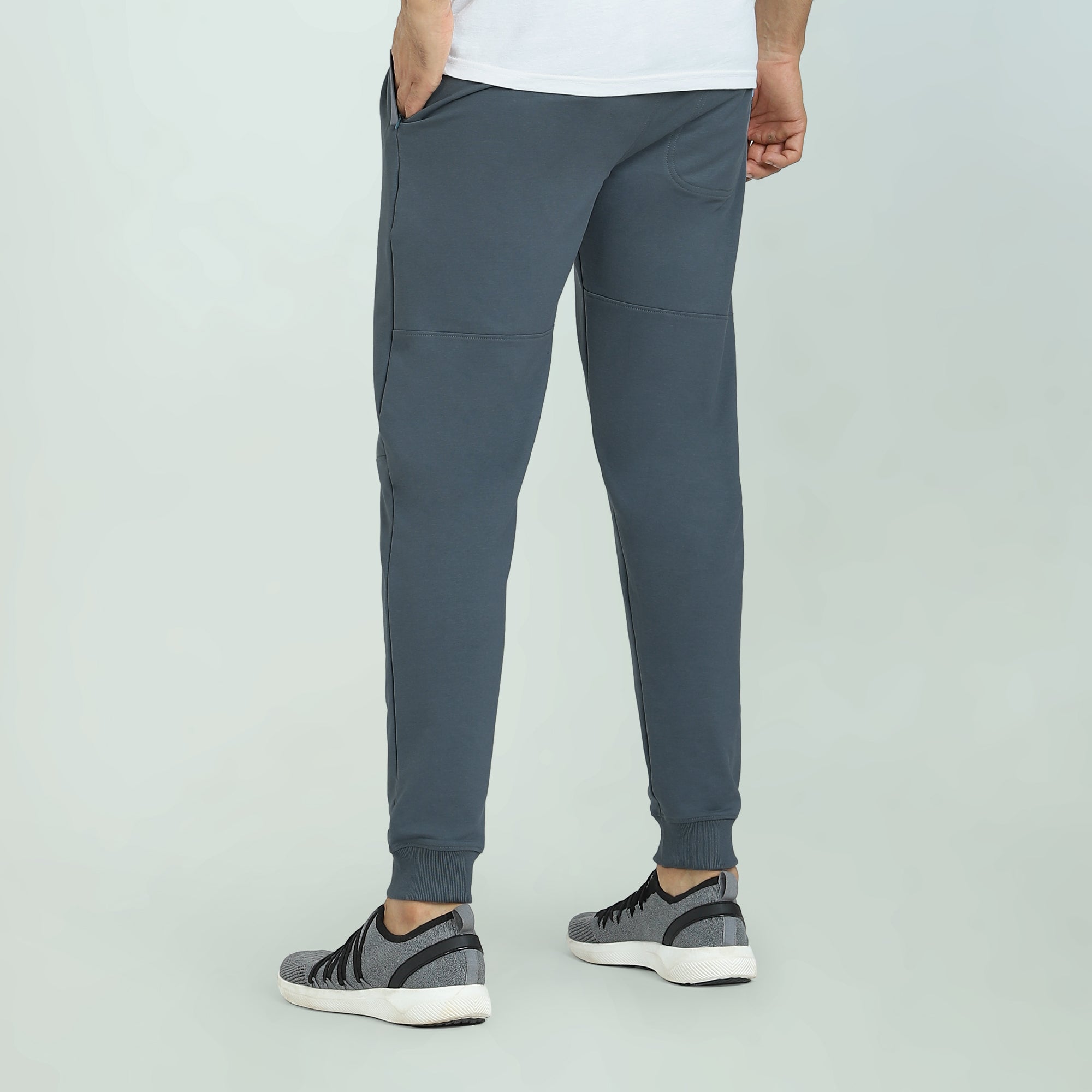 Quest French Terry Cotton-Blend Joggers Slate Grey