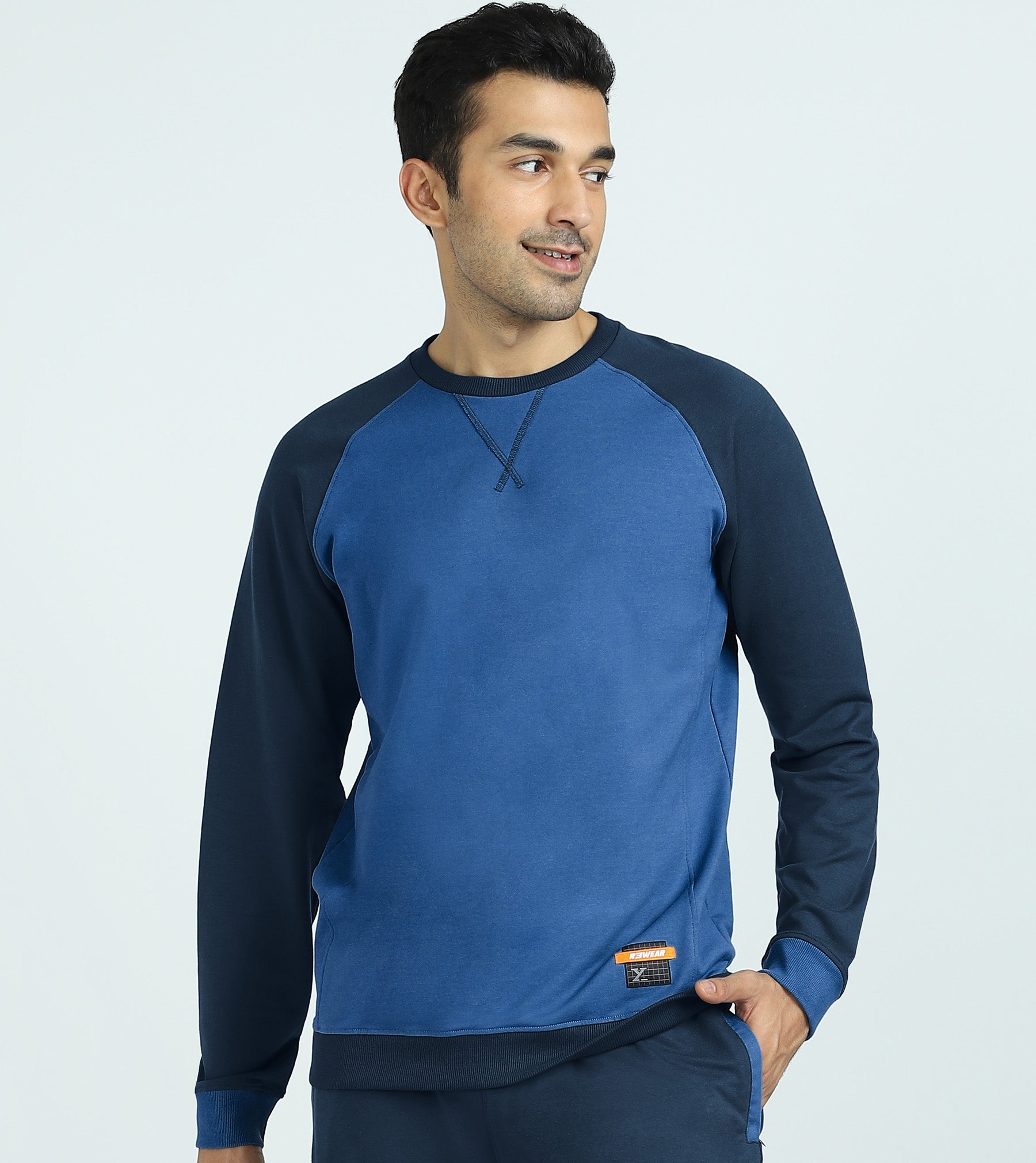 Quest French Terry Cotton-Blend Sweatshirts Atlas Blue
