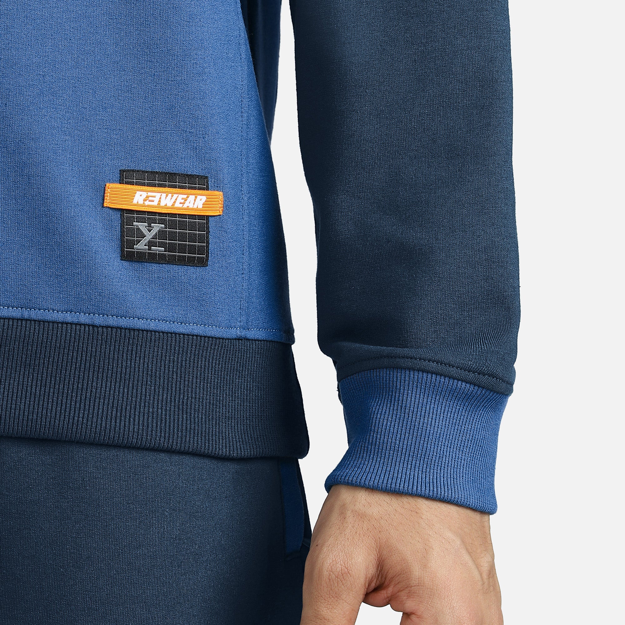 Quest French Terry Cotton-Blend Sweatshirts Atlas Blue