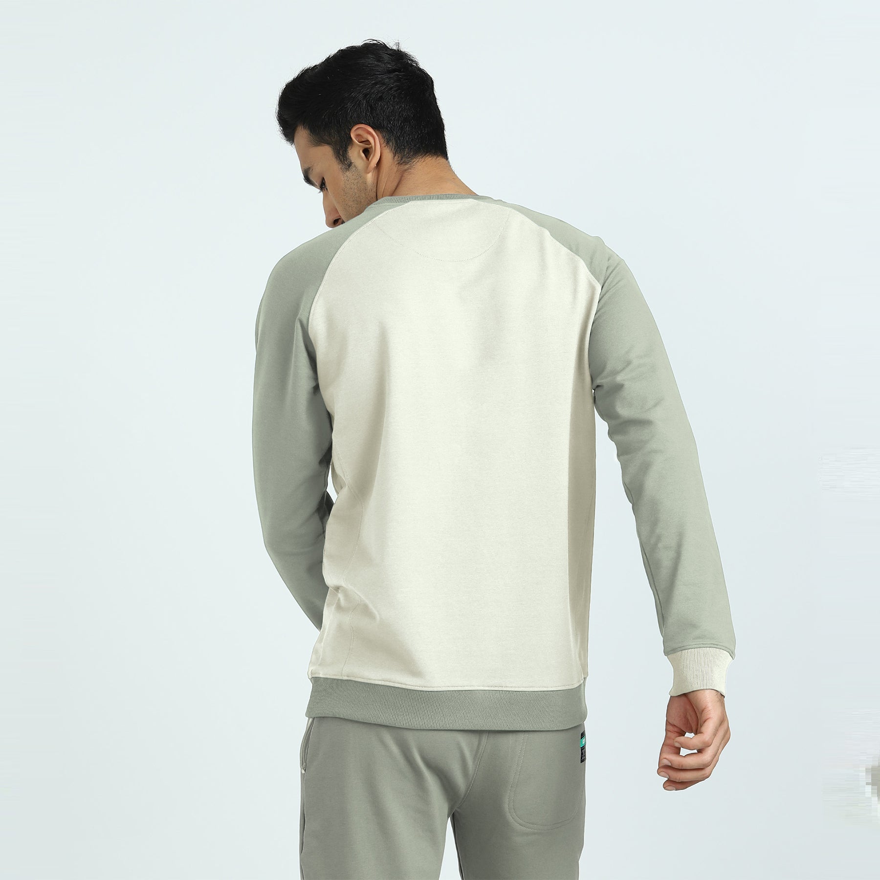 Quest French Terry Cotton-Blend Sweatshirt For Men Butter White - XYXX Crew