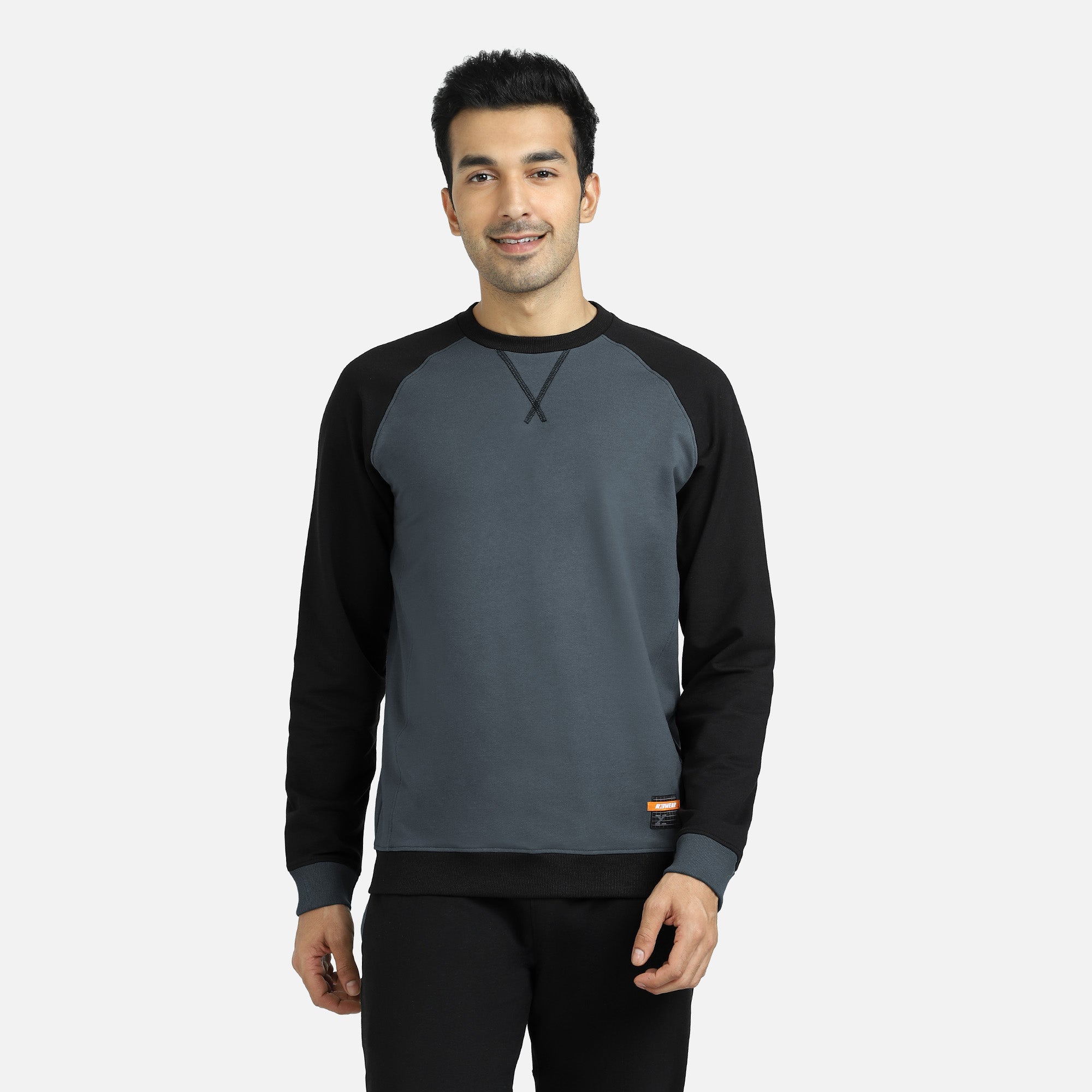 Quest French Terry Cotton-Blend Sweatshirts Phantom Grey