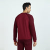 Quest French Terry Cotton-Blend Sweatshirt For Men Scarlet Red - XYXX Crew