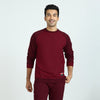 Quest French Terry Cotton-Blend Sweatshirt For Men Scarlet Red - XYXX Crew