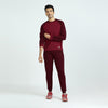 Quest French Terry Cotton-Blend Sweatshirt For Men Scarlet Red - XYXX Crew