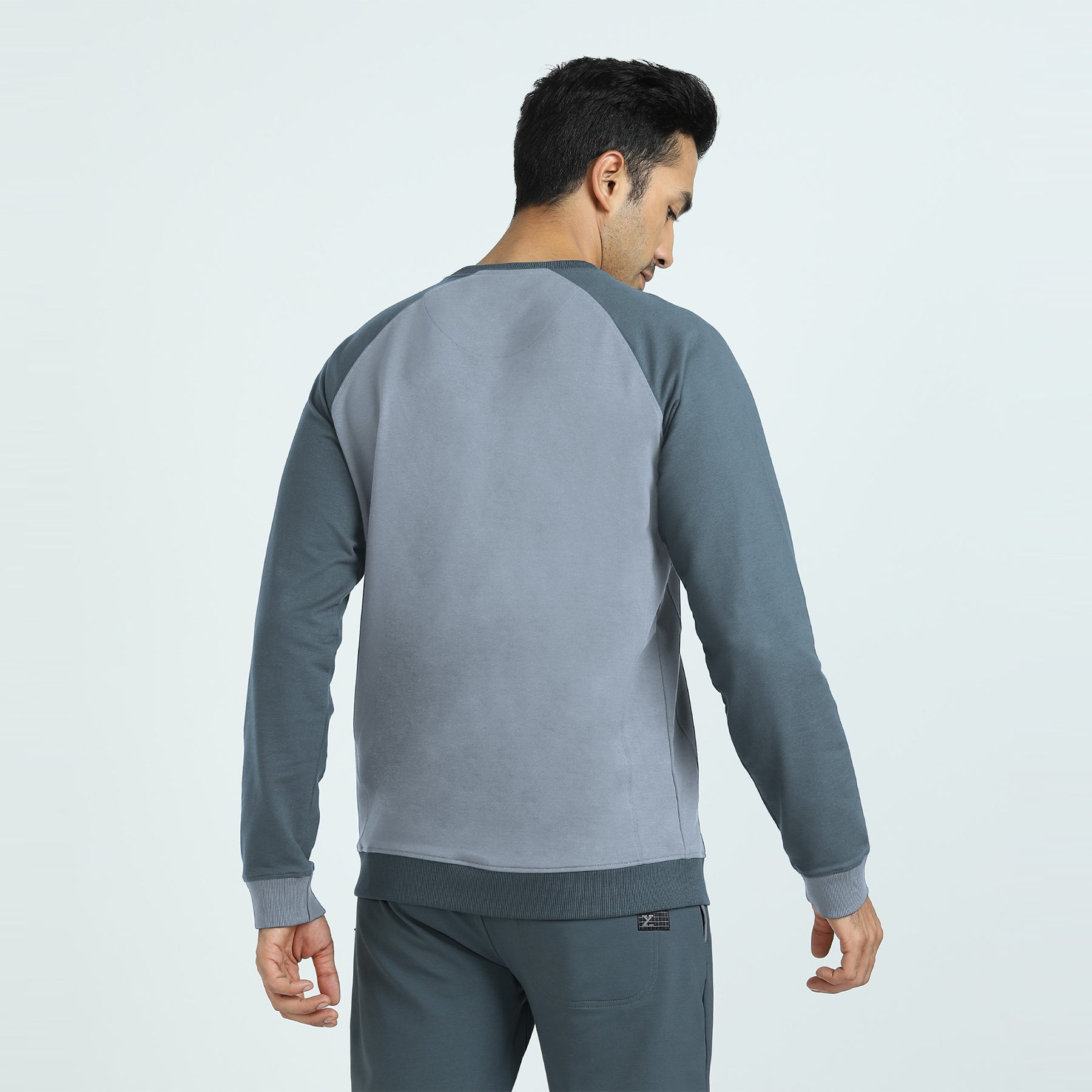 Quest French Terry Cotton-Blend Sweatshirt For Men Slate Grey - XYXX Crew