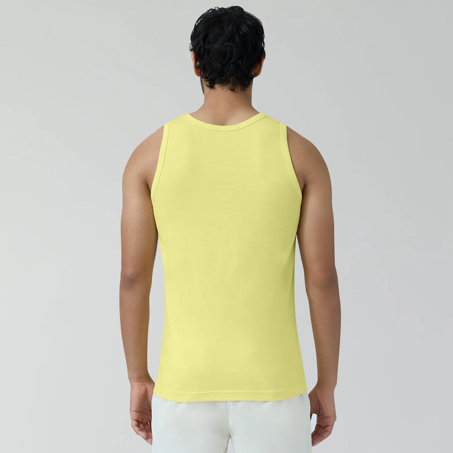 Renew Combed Cotton Tank Tops Butter Yellow - XYXX Crew
