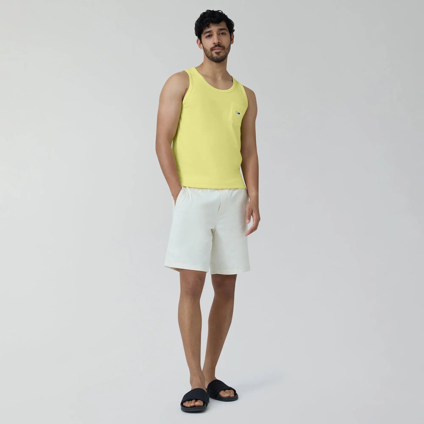 Renew Combed Cotton Tank Tops Butter Yellow - XYXX Crew