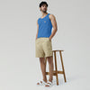 Renew Combed Cotton Tank Tops French Blue