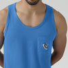 Renew Combed Cotton Tank Tops French Blue