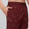 Savanna Cotton Boxers Hornbill Maroon - XYXX Crew