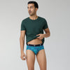 Shuffle Modal Briefs For Men Aqua Strokes -  XYXX Crew