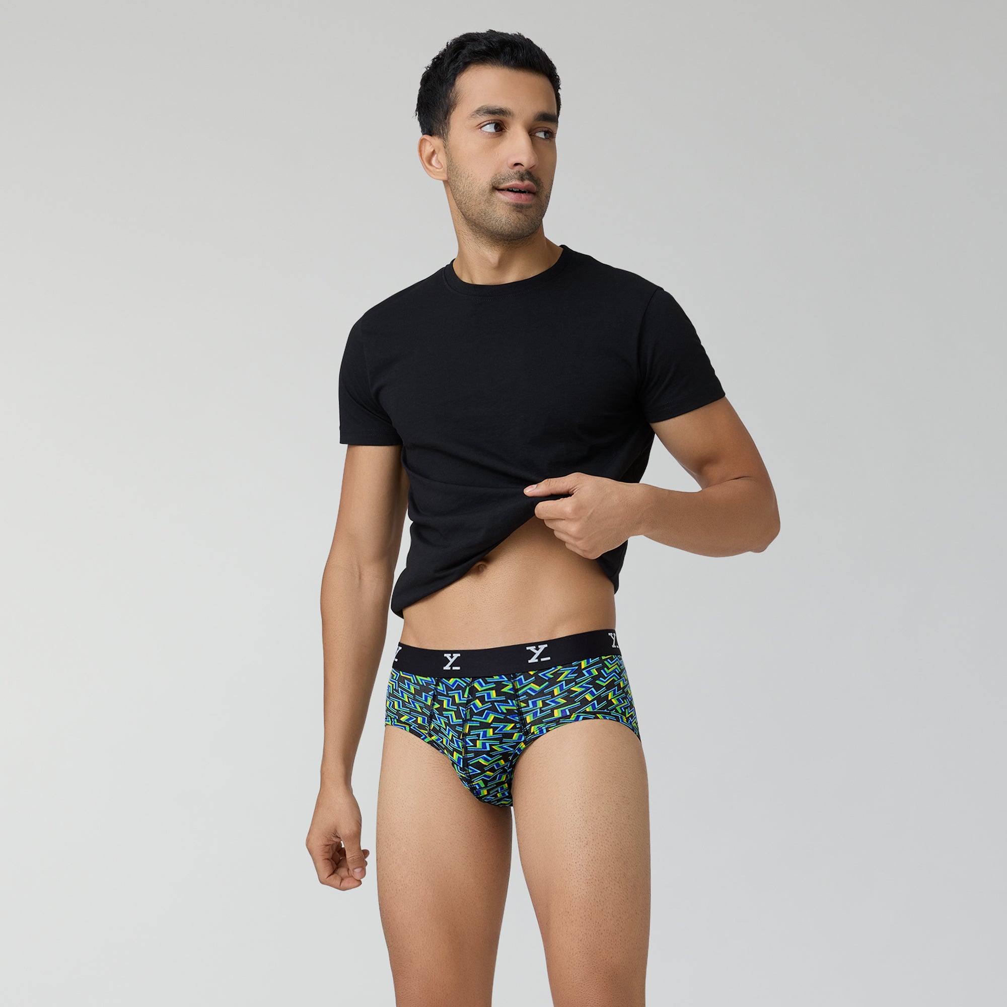 Shuffle Modal Briefs For Men Bolt Green -  XYXX Crew