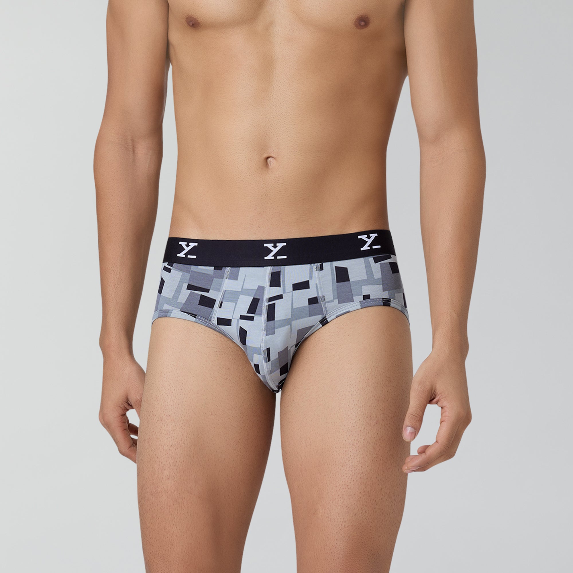 Shuffle Modal Briefs For Men Boxy Grey -  XYXX Crew