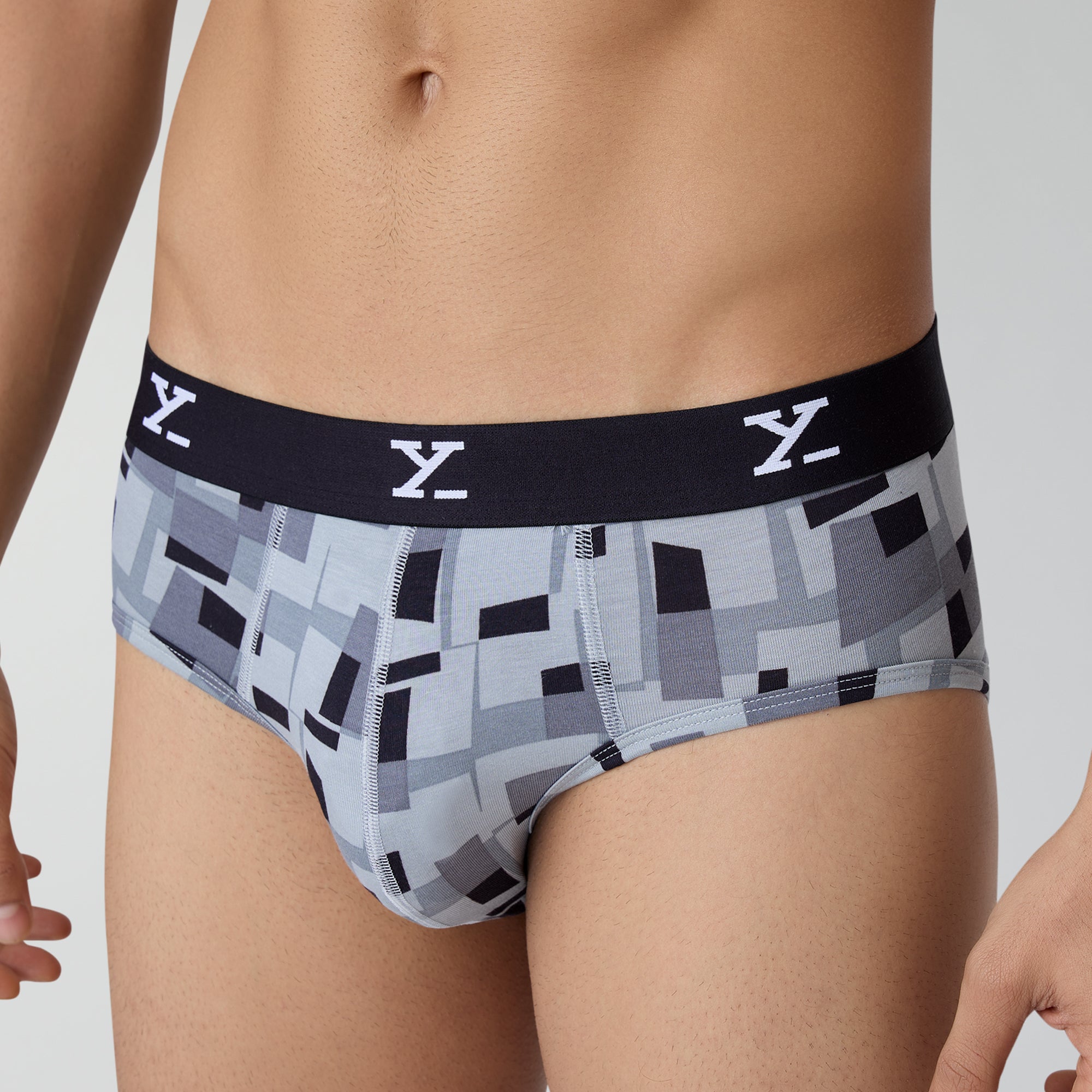 Shuffle Modal Briefs For Men Boxy Grey -  XYXX Crew