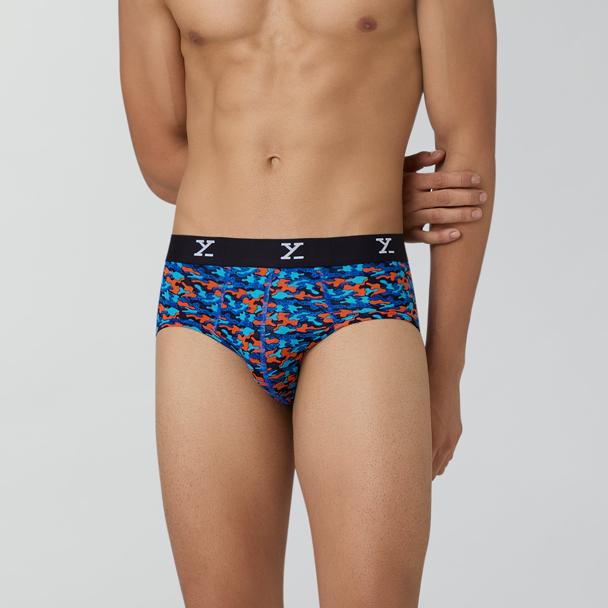 Shuffle Modal Briefs For Men Camouflage Blue -  XYXX Crew