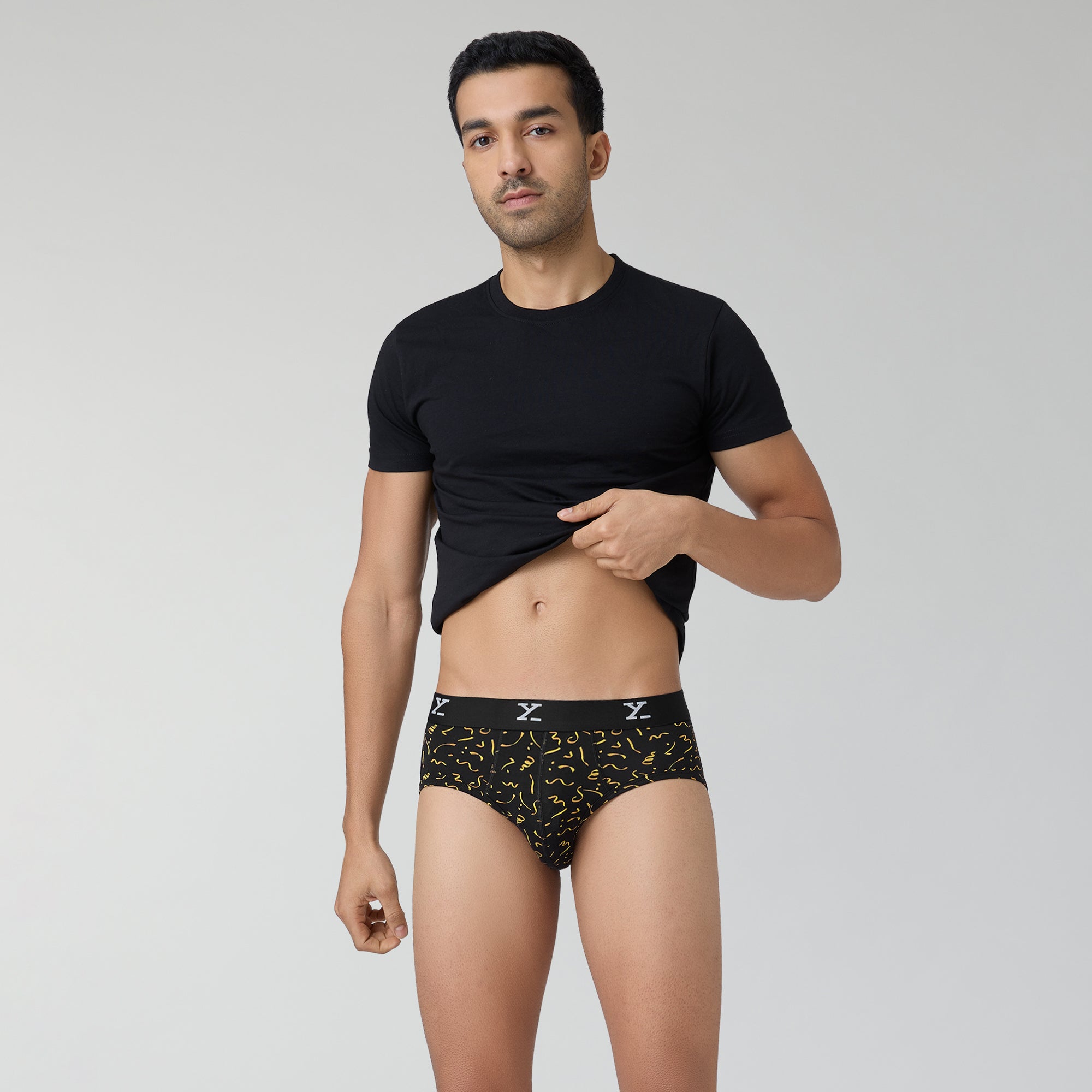 Prints For You Briefs For Men Confetti Black -  XYXX Crew