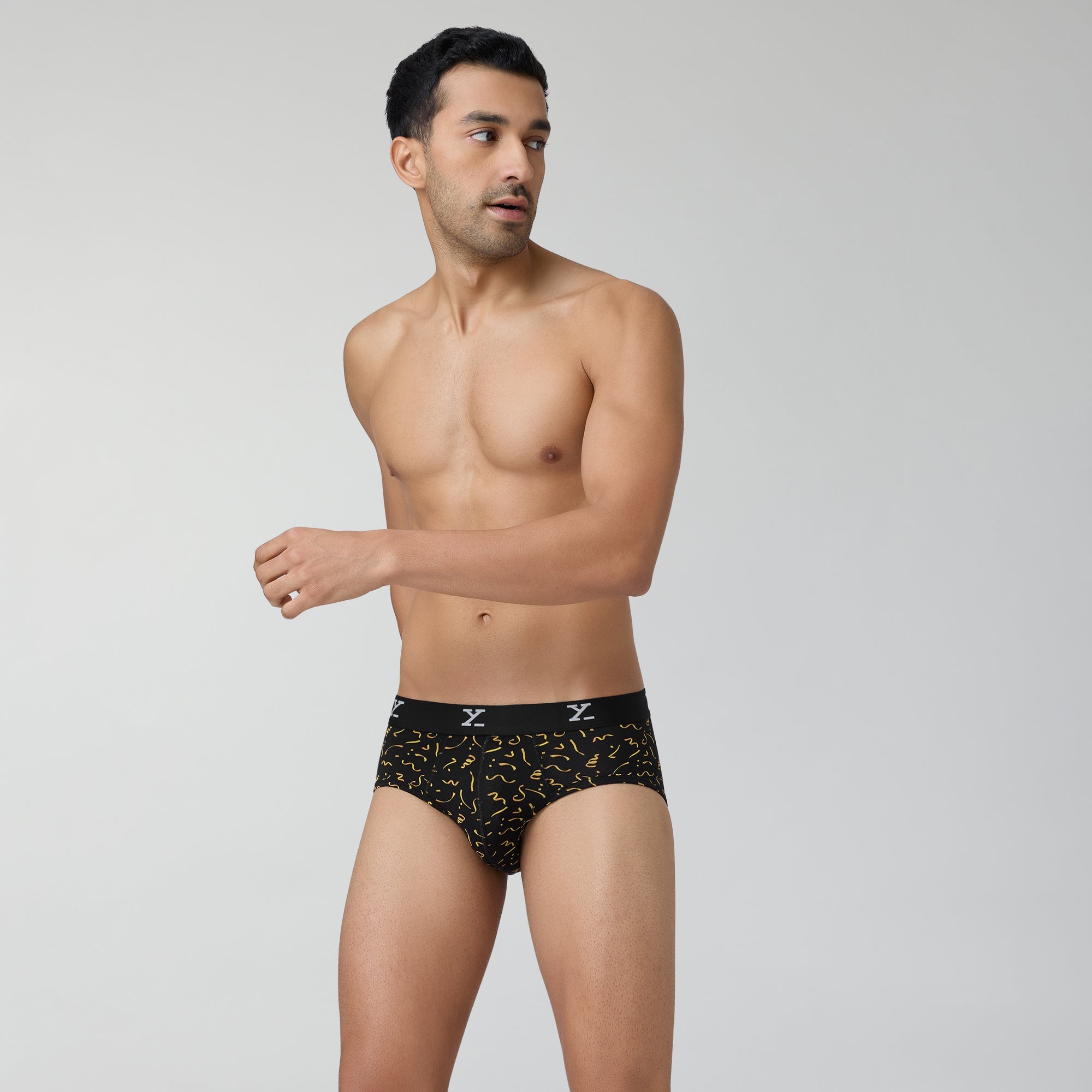 Prints For You Briefs For Men Confetti Black -  XYXX Crew