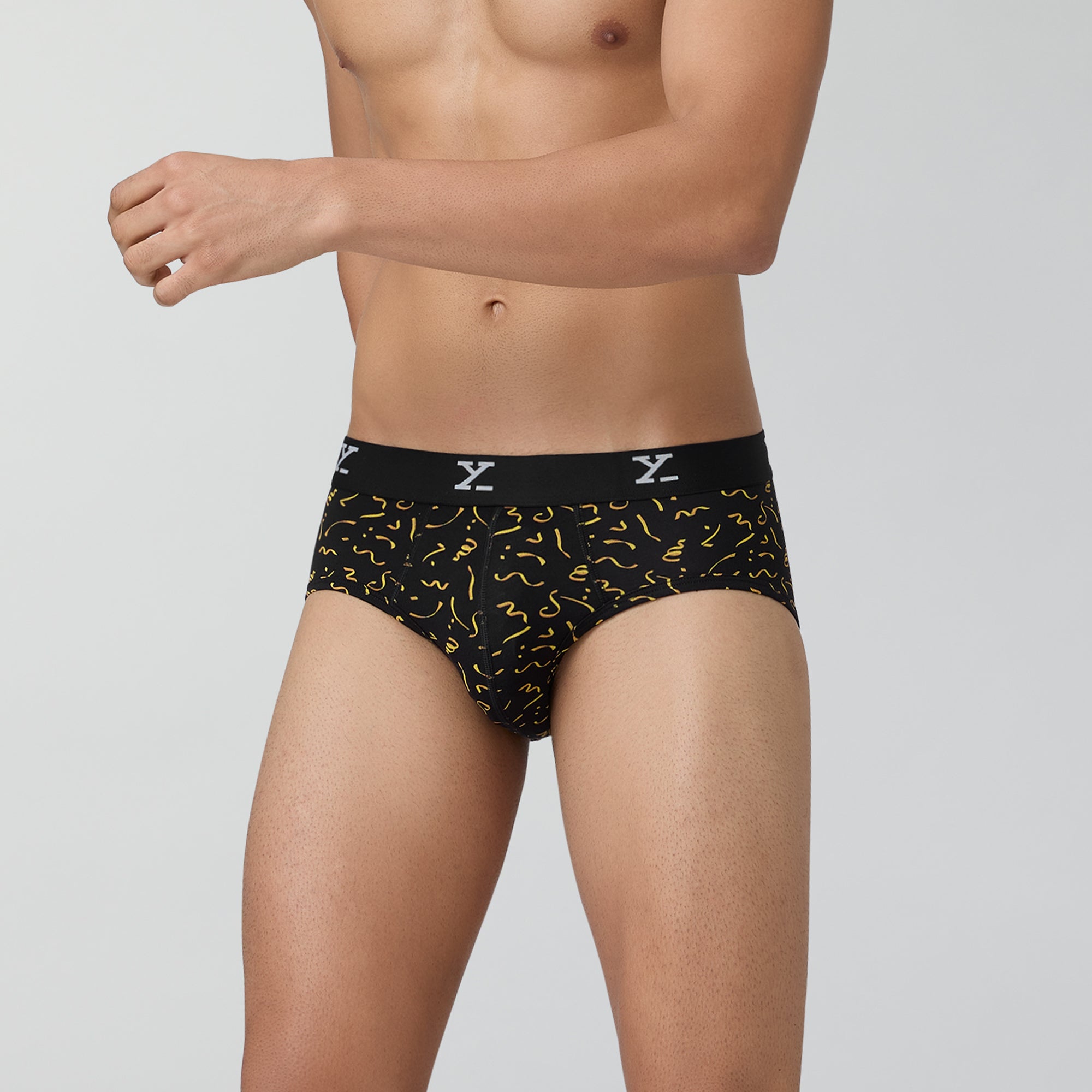 Prints For You Briefs For Men Confetti Black -  XYXX Crew