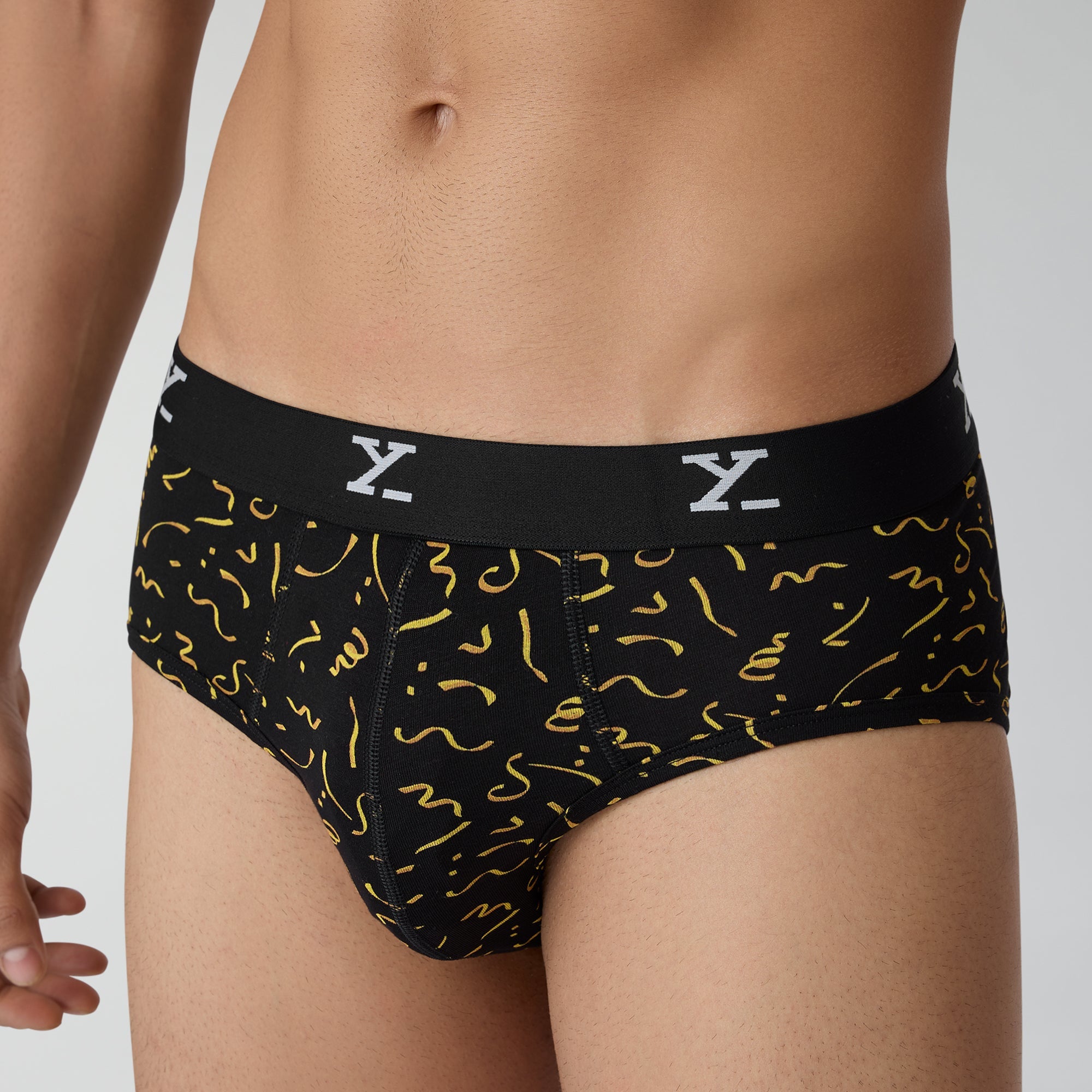 Prints For You Briefs For Men Confetti Black -  XYXX Crew