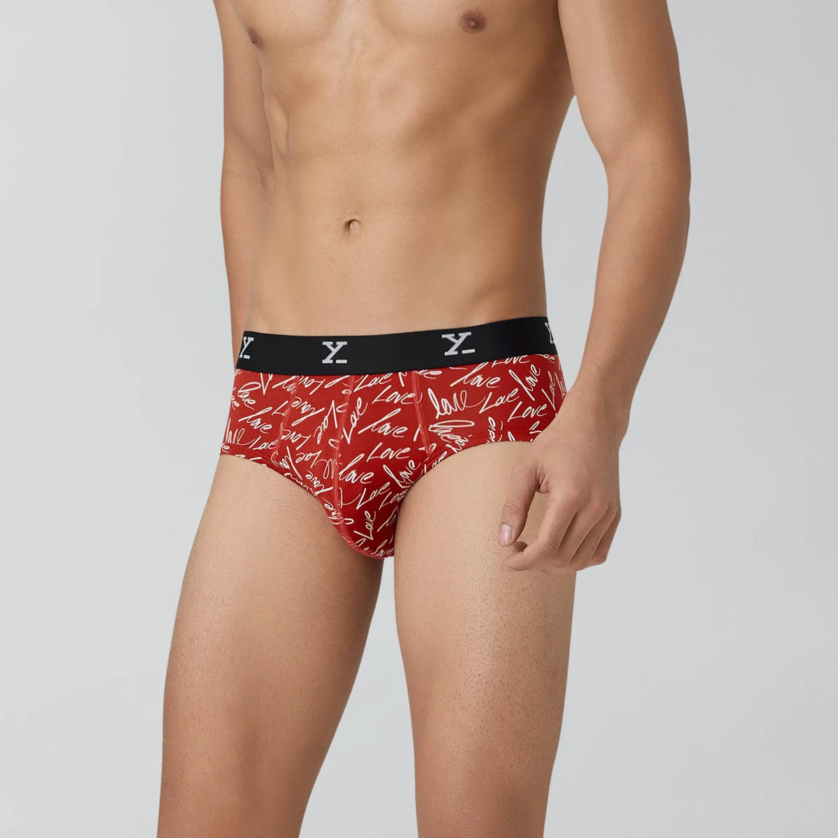 Prints For You Briefs Lovestruck Red - XYXX Crew