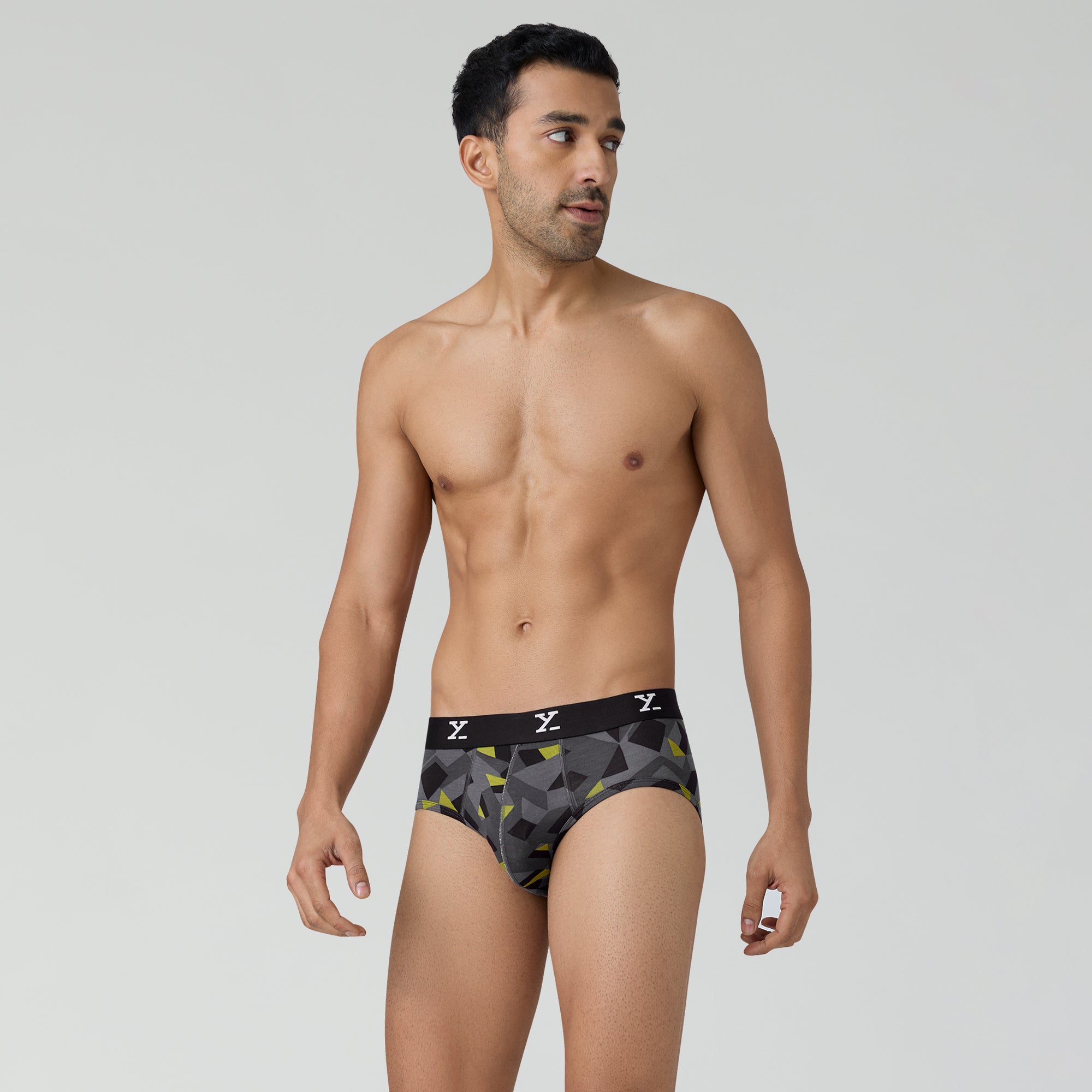 Shuffle Modal Briefs For Men Prism Grey -  XYXX Crew