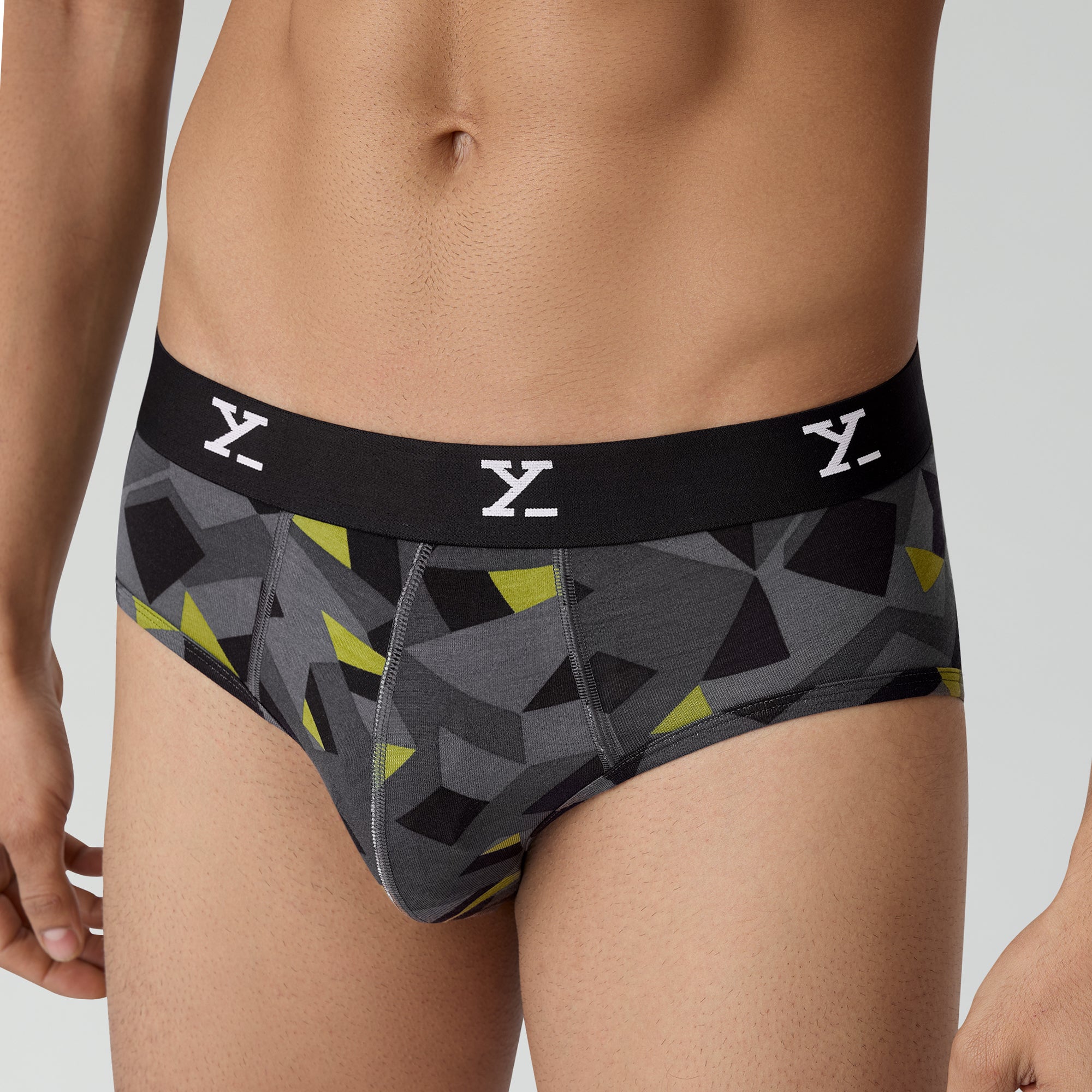 Shuffle Modal Briefs For Men Prism Grey -  XYXX Crew