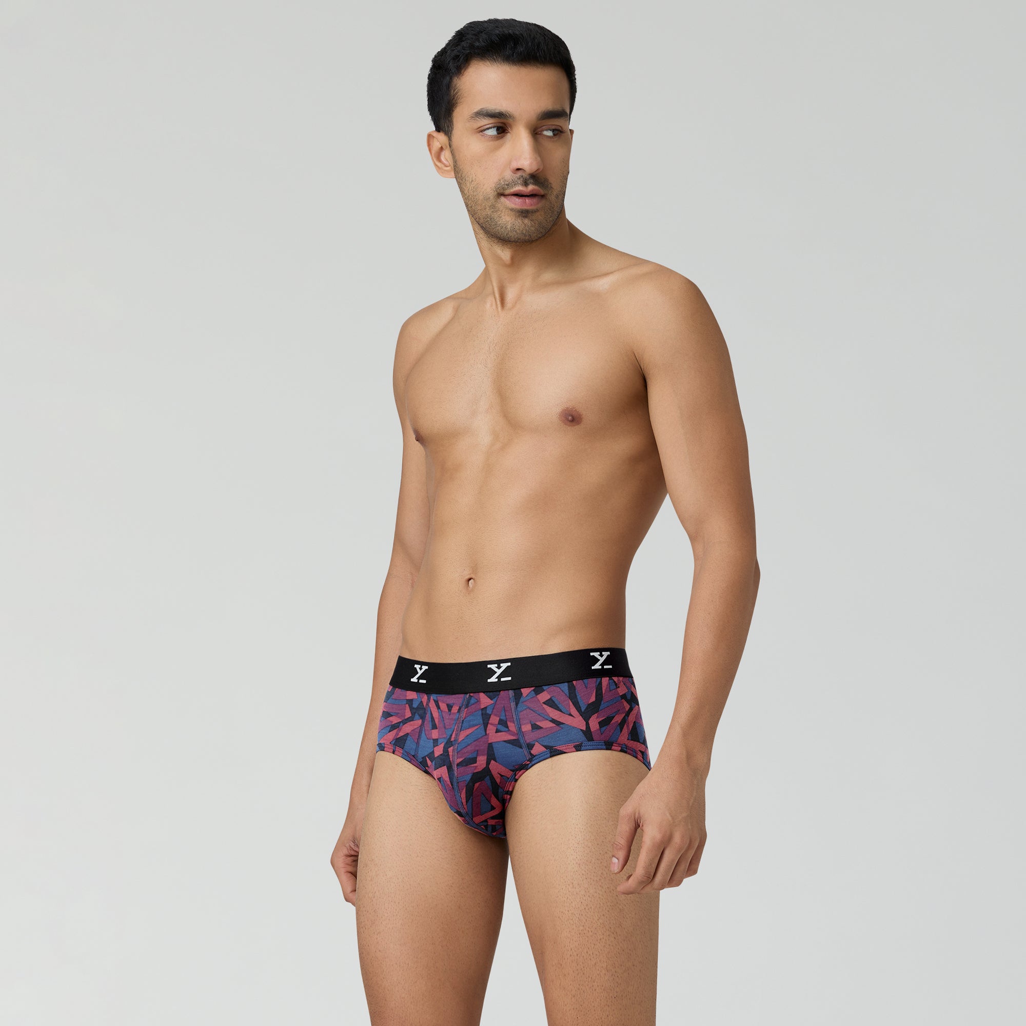 Shuffle Modal Briefs For Men Triad Red -  XYXX Crew