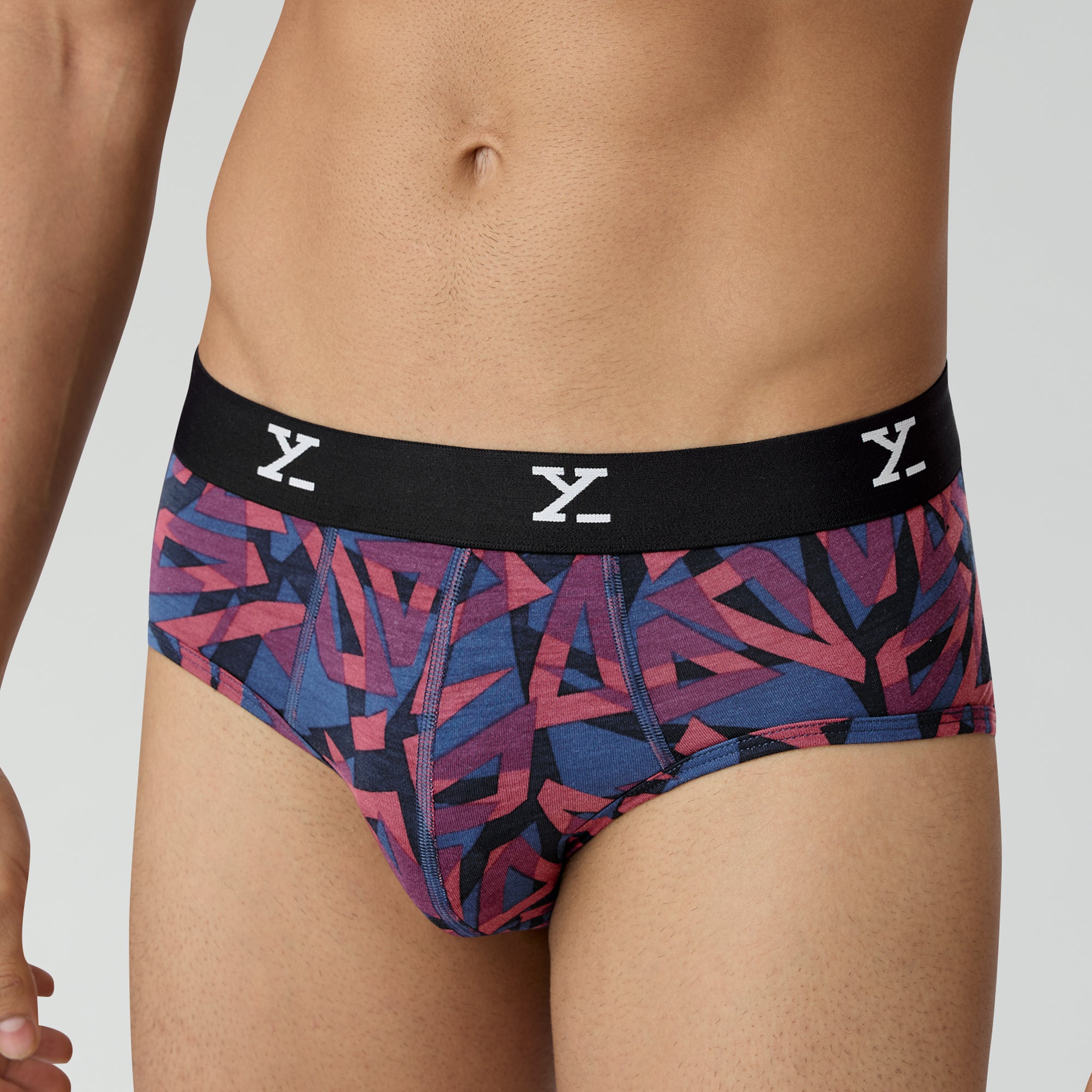 Shuffle Modal Briefs For Men Triad Red -  XYXX Crew