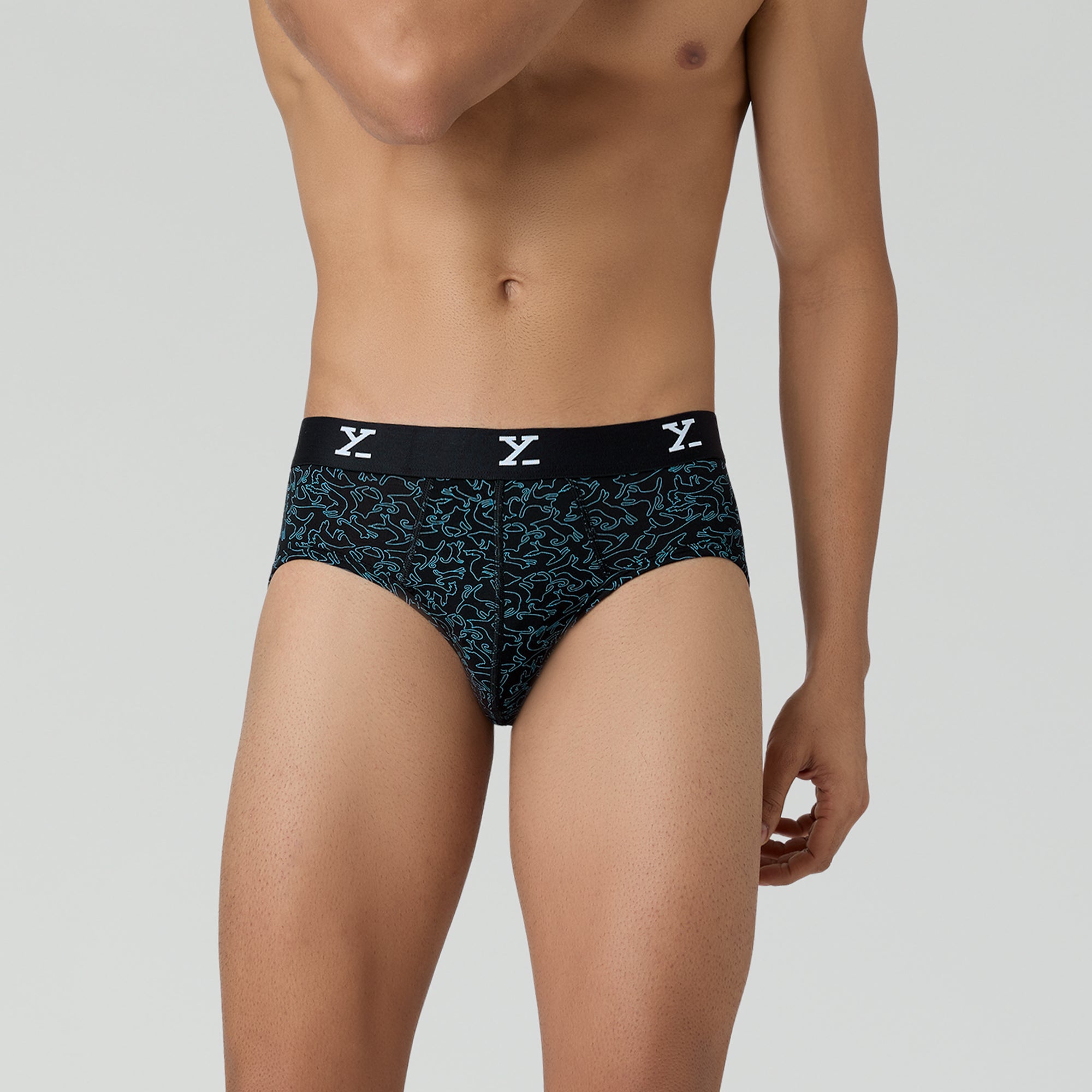 Shuffle Modal Briefs For Men Yoga Black -  XYXX Crew