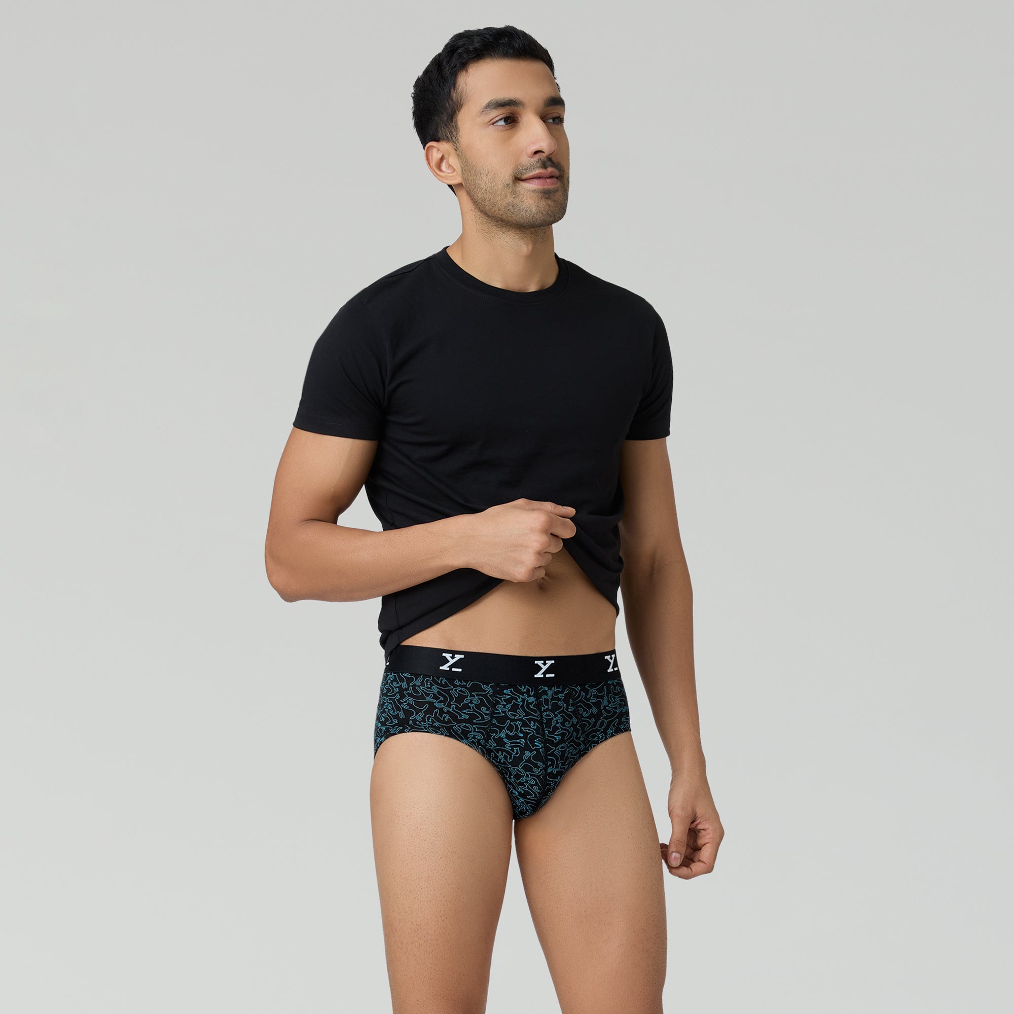 Shuffle Modal Briefs For Men Yoga Black -  XYXX Crew