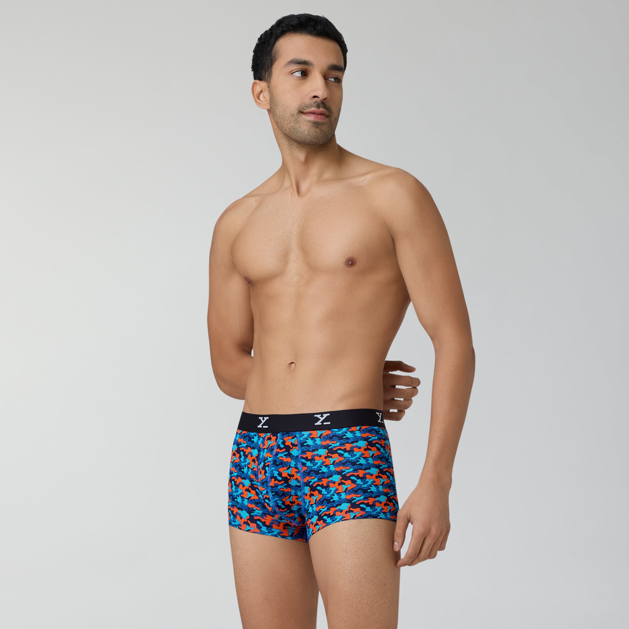 Shuffle Modal Trunks For Men Camouflage Blue -  XYXX Crew