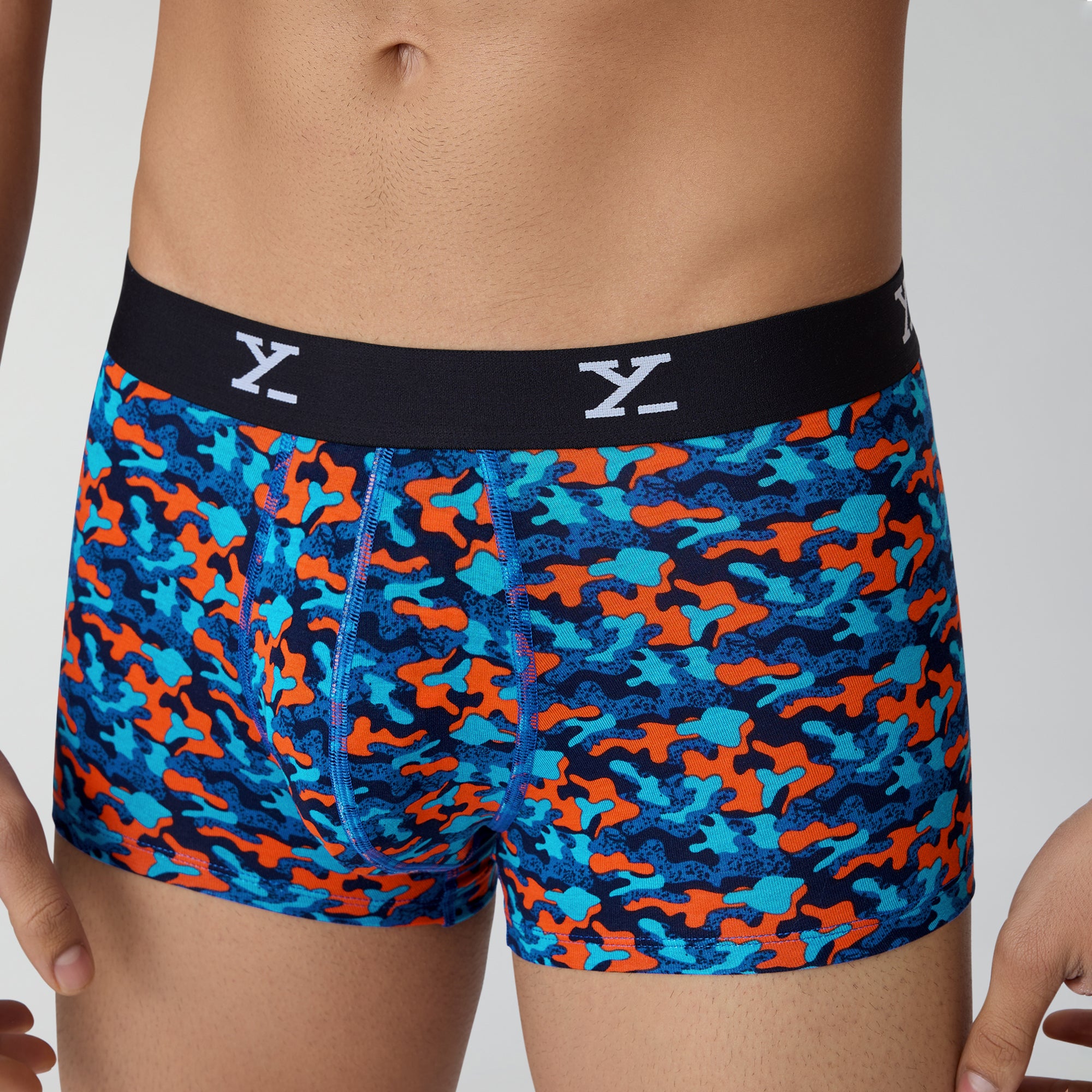 Shuffle Modal Trunks For Men Camouflage Blue -  XYXX Crew