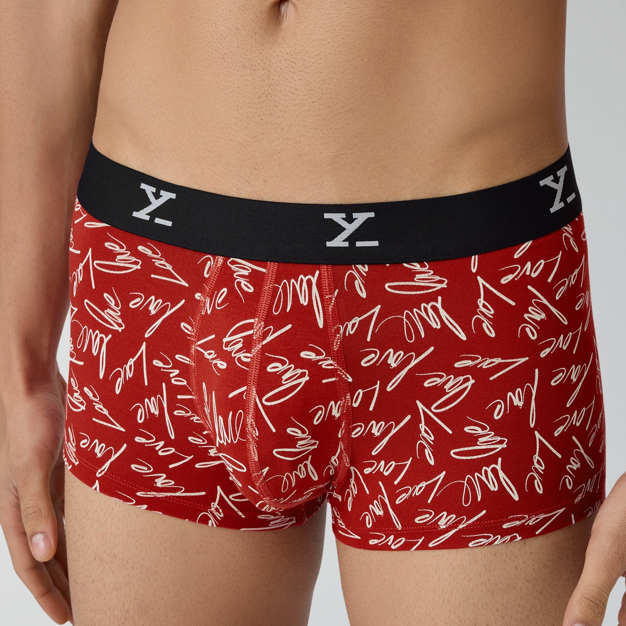 Prints For You Trunks For Men Lovestruck Red -  XYXX Crew