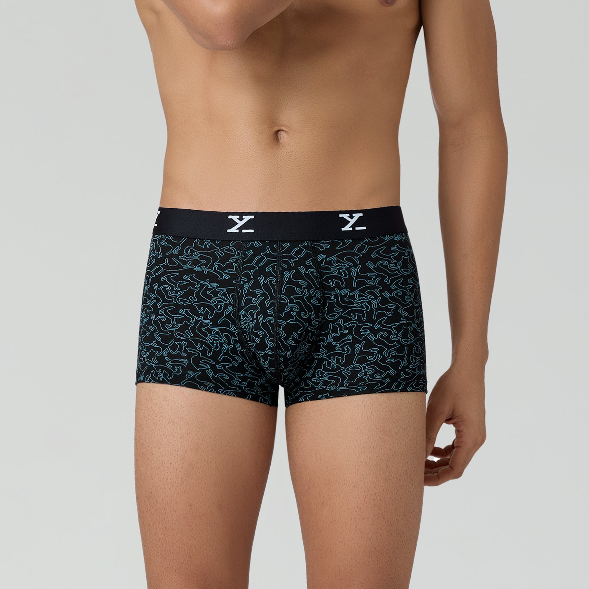 Shuffle Modal Trunks For Men Yoga Black -  XYXX Crew