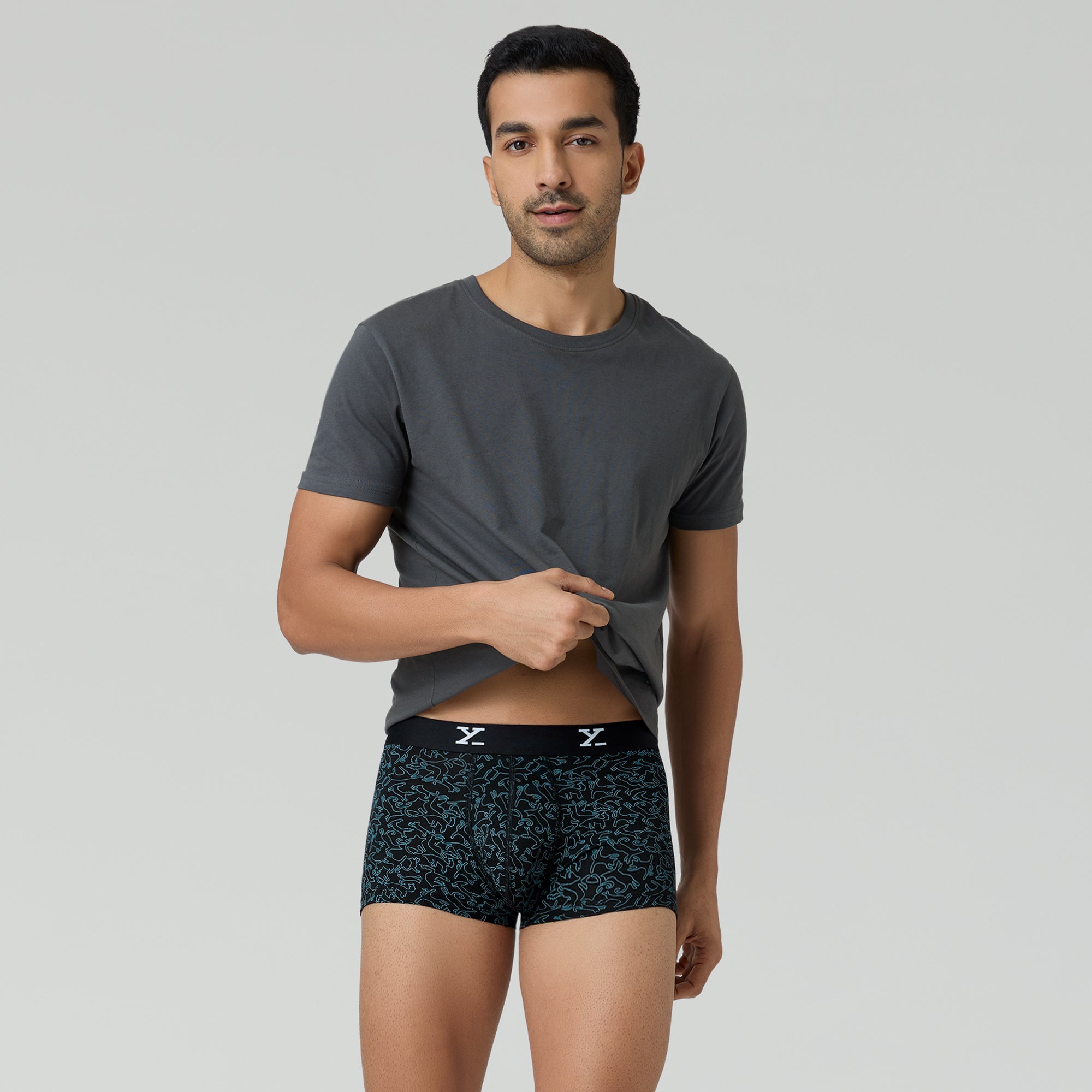 Shuffle Modal Trunks For Men Yoga Black -  XYXX Crew