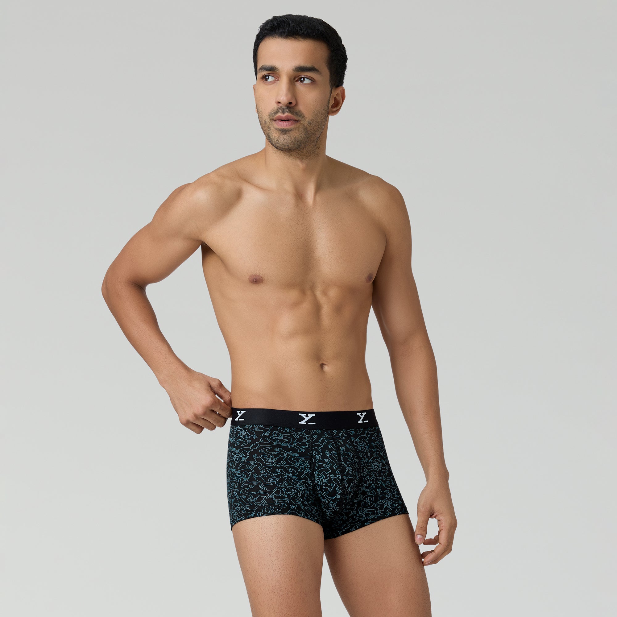 Shuffle Modal Trunks For Men Yoga Black -  XYXX Crew