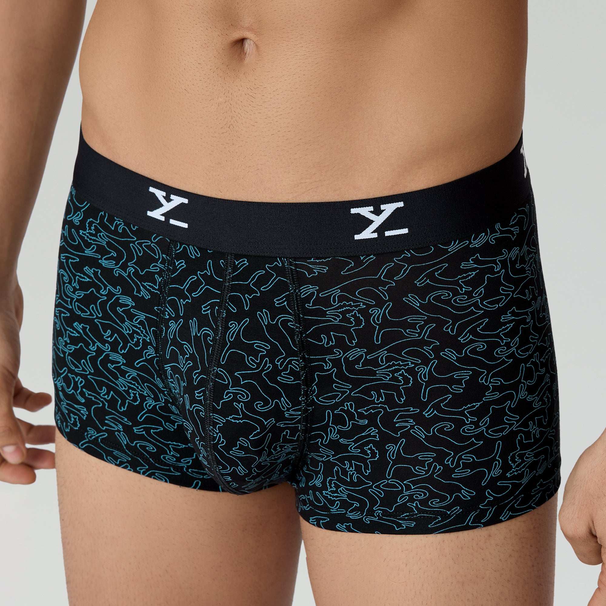 Shuffle Modal Trunks For Men Yoga Black -  XYXX Crew