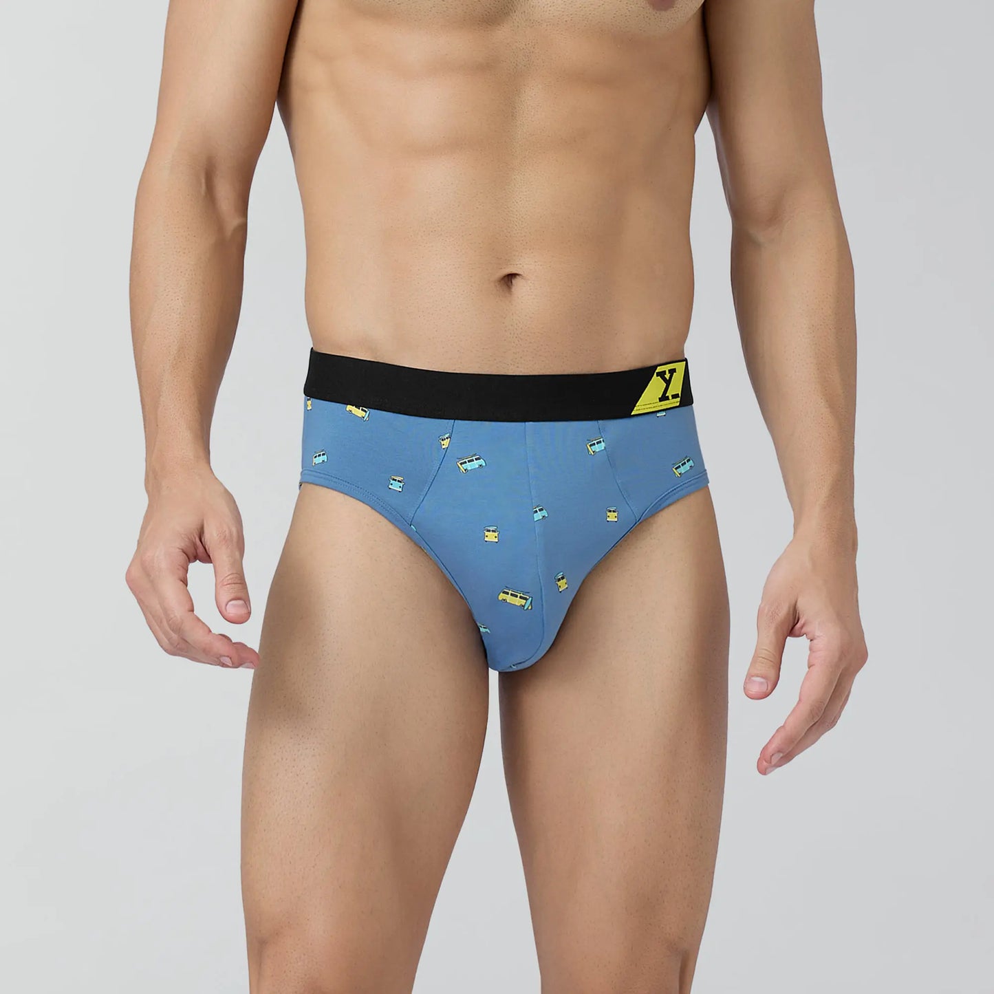 Splash Cotton Stretch Briefs Bus Blue - XYXX Crew