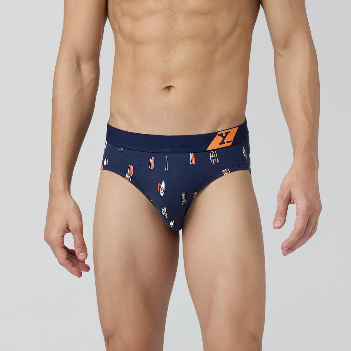 Splash Cotton Stretch Briefs Surfboard Blue - XYXX Crew