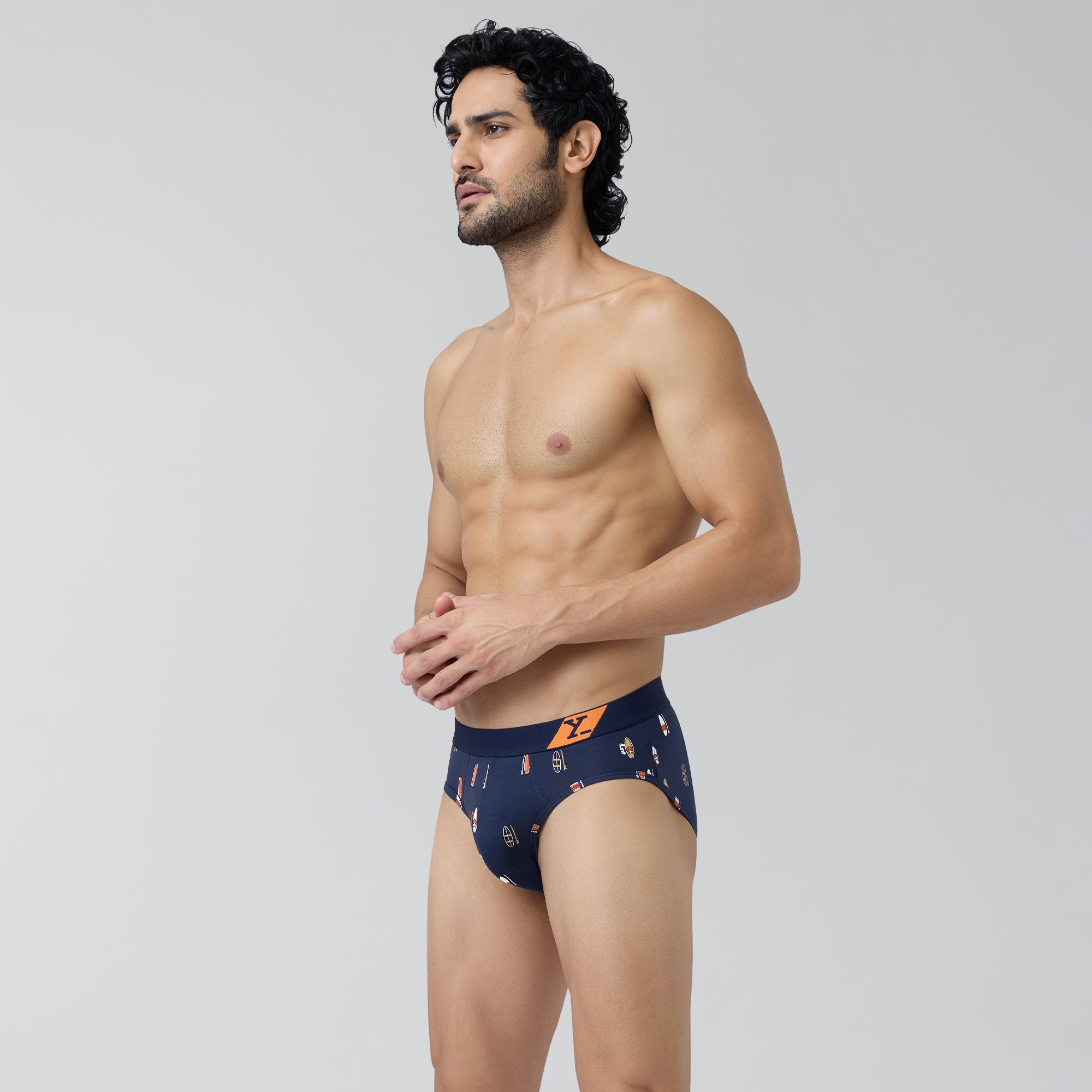 TBO MENS BRIEFS Surf Blue XL New Solid Soft Underwear Solid