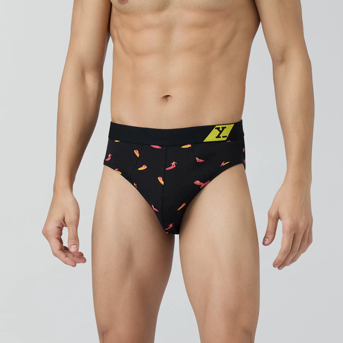 Splash Cotton Stretch Briefs Surfer Black - XYXX Crew