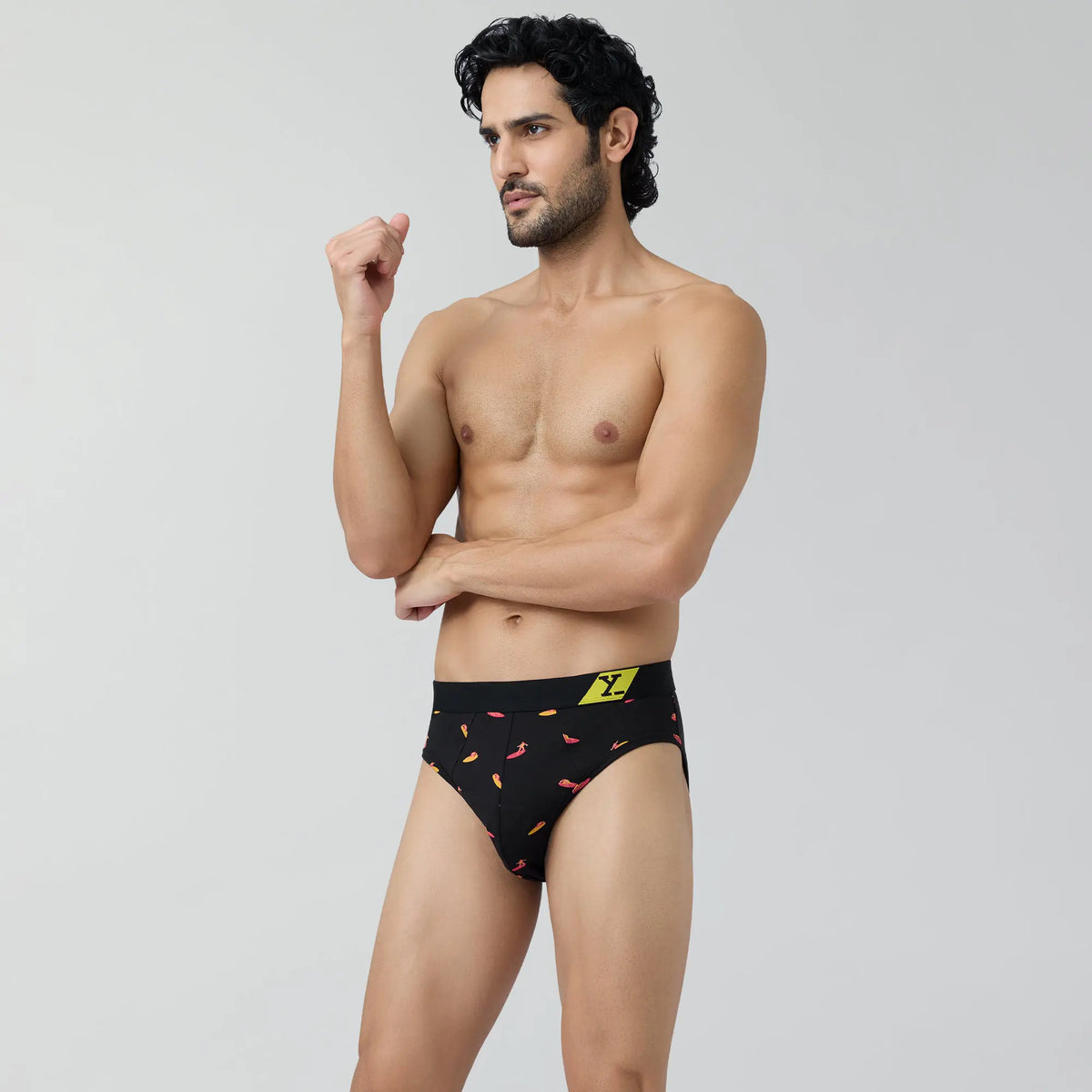 Splash Cotton Stretch Briefs Surfer Black - XYXX Crew