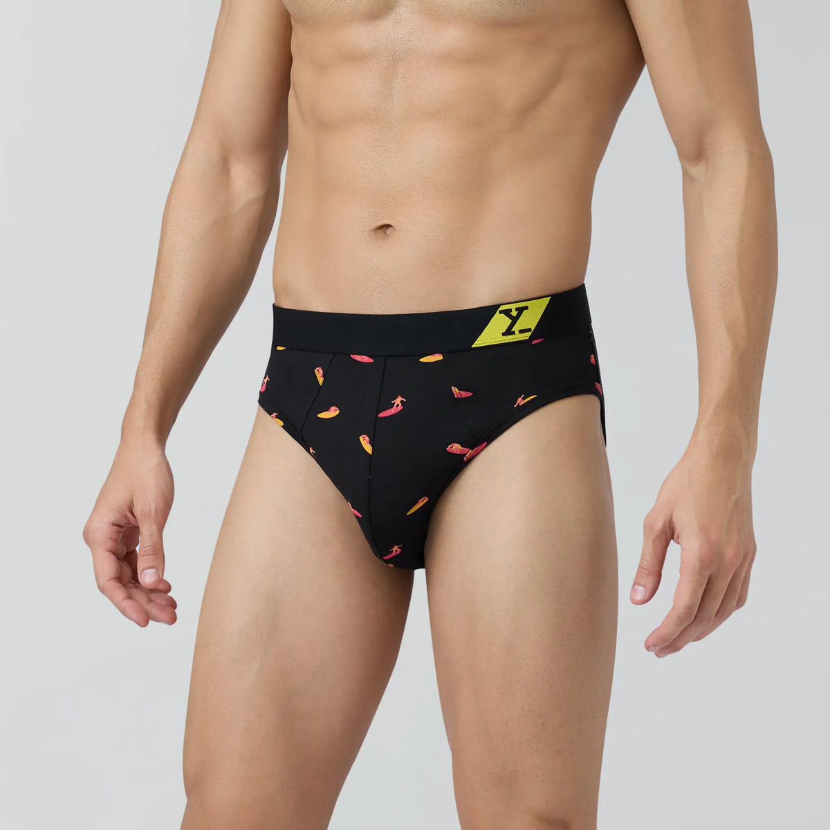 Splash Cotton Stretch Briefs Surfer Black - XYXX Crew